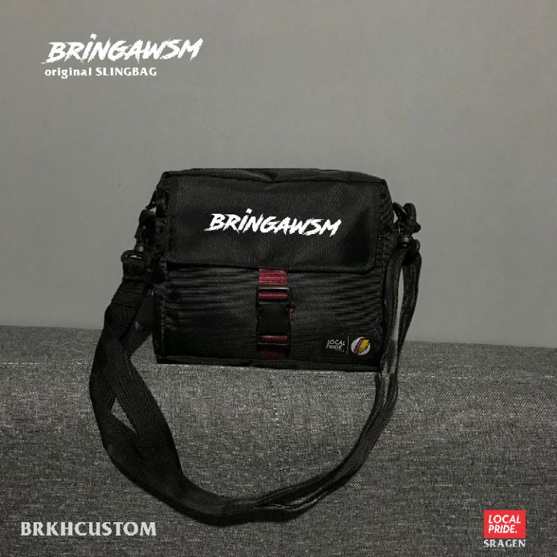 SLINGBAG BRINGAWSM ORGNL | TAS BAHU | TAS SELEMPANG | TAS DISTRO | PRIA DAN WANITA | BRKHCUSTOM