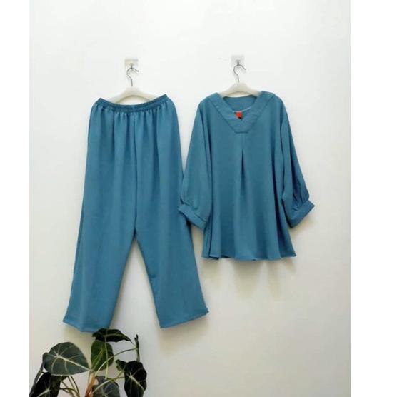 SET WANITA POLOS CRINCLE AIRFLOW TERBARU/COD/JUMBO/KEKINIAN/VIRAL/ONE SET POLOS WANITA/TERMURAH/HITS