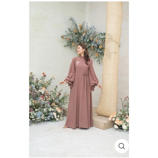 FIONA DRESS PALM SUGAR BY WEARING KLAMBY SIZE L