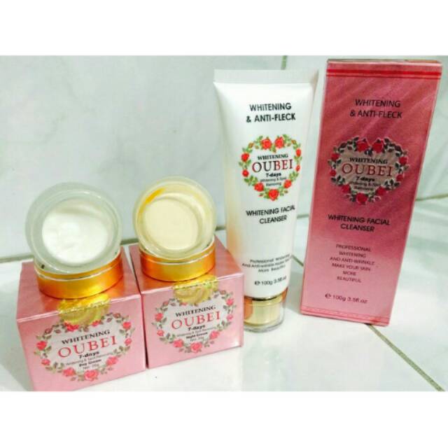 PAKET LENGKAP CREAM OUBEI ANTI SPOT DAN CLEANSER OUBEI ANTI FLEK