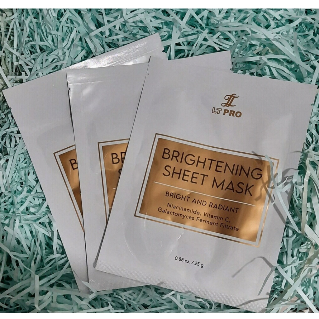 LT PRO Brightening Series Sheet Mask Bright &amp; Radiant Niacinamide Vit C 25 gr