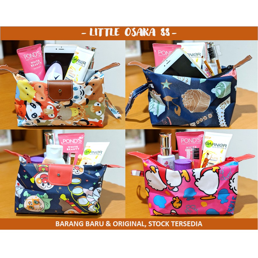 Tas Kosmetik Serbaguna Pouch Karakter Motif Lucu