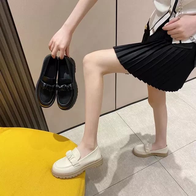 SEPATU WANITA LOAFER 2022 / SEPATU KOREA OOTD MATTE PREMIUM DM 27
