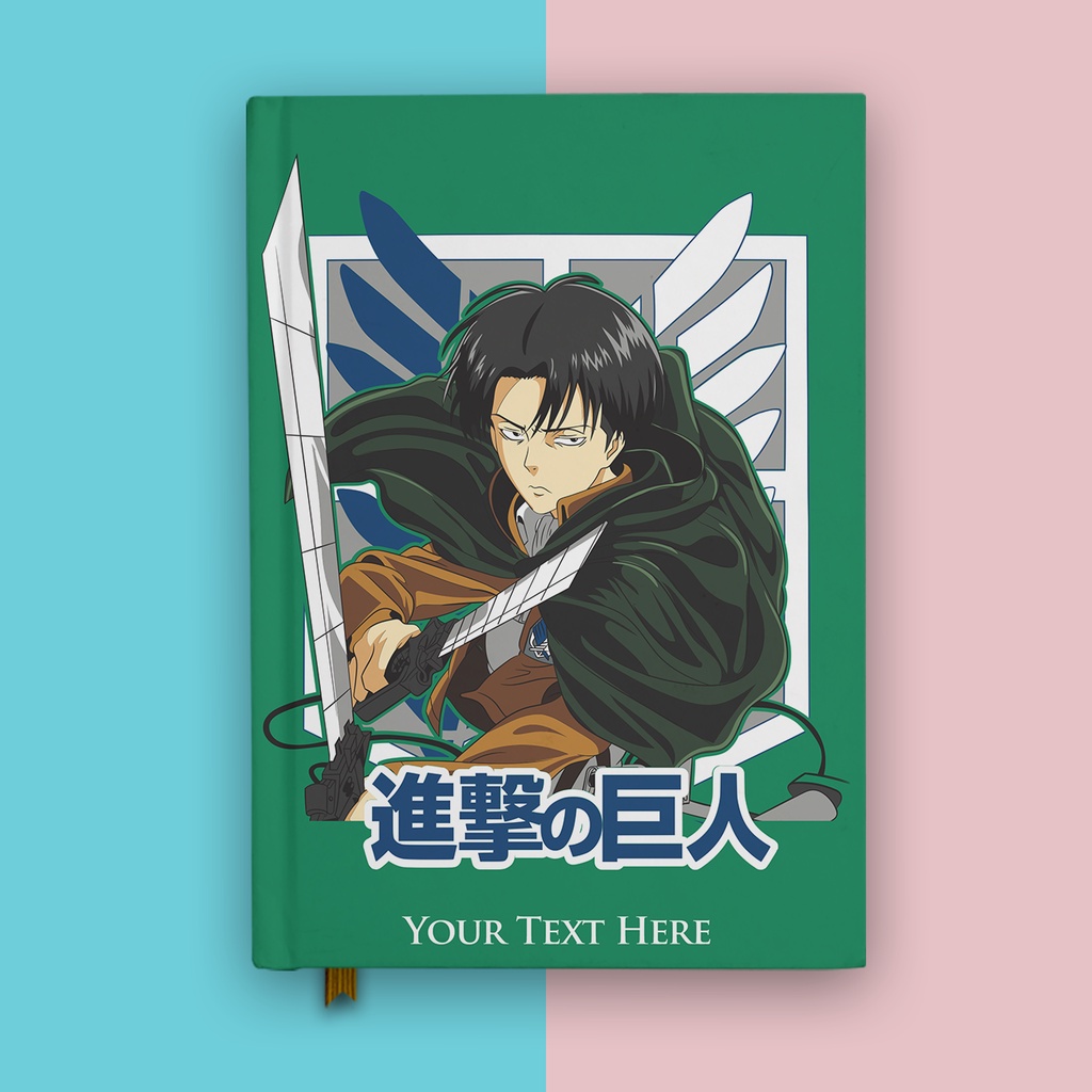 

Notebook Anime Attack On Titan Levi Ackerman 2 Buku Tulis Hardcover Jurnal Custom Nama