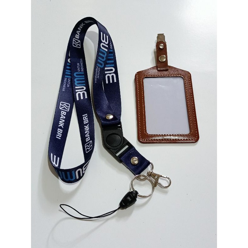 [READY STOK] Tali id card BRI BUMN terbaru lanyard printing Satuan