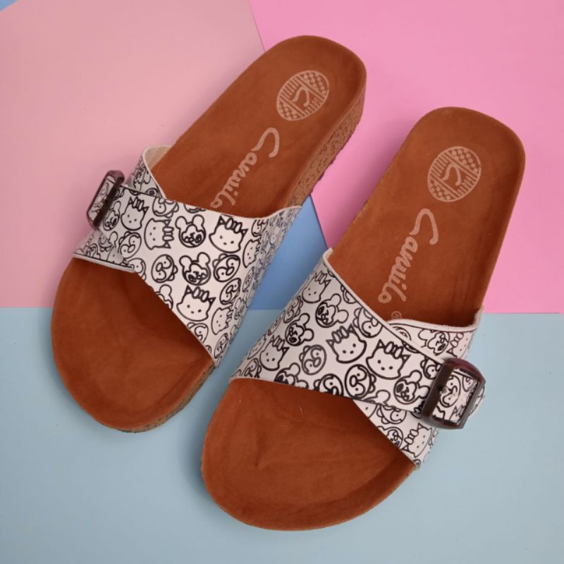 sandal karakter wanita / sandal viral / sandal japit cewek / sandal slop cewek