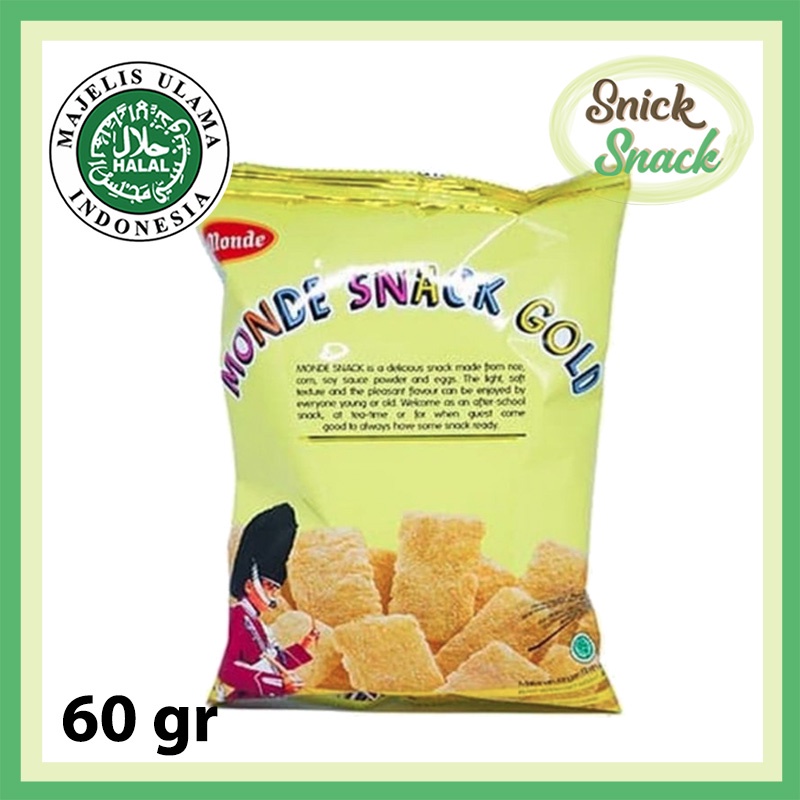 

Monde Snack Gold 60 gr Cemilan