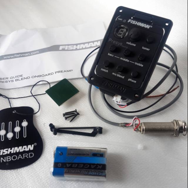 Preamp gitar bass fishman mic blend / Equalizer fishman mic blend / tuner gitar / fishman blend