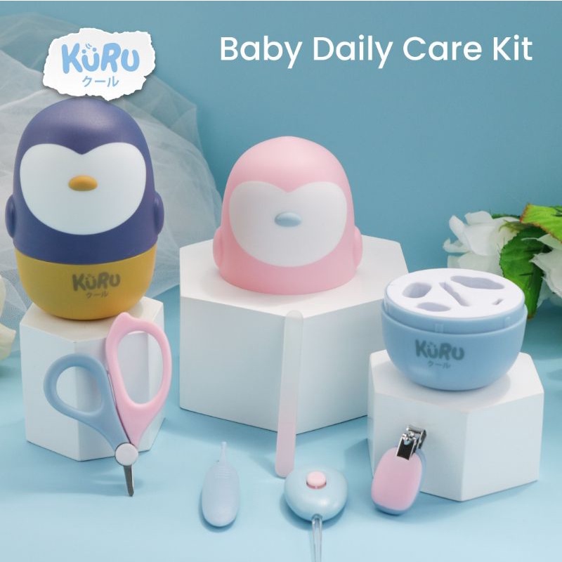 KURU Baby Nail Care Manicure Set 5in1 - Perawatan Gunting Kuku Bayi