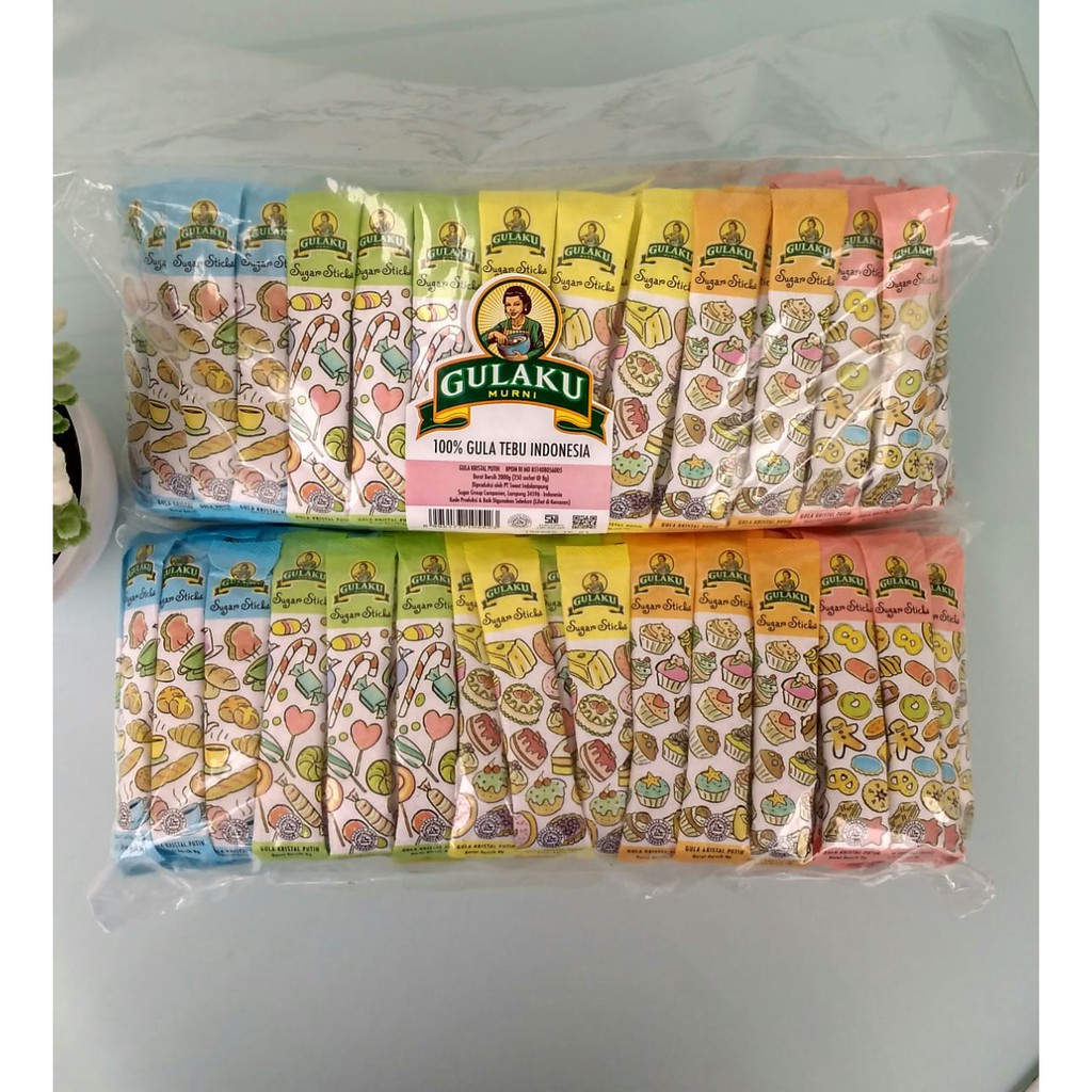 Gulaku Sticks / Gula Stik 250 sachet @ 8 gr (ed Mar 2024)