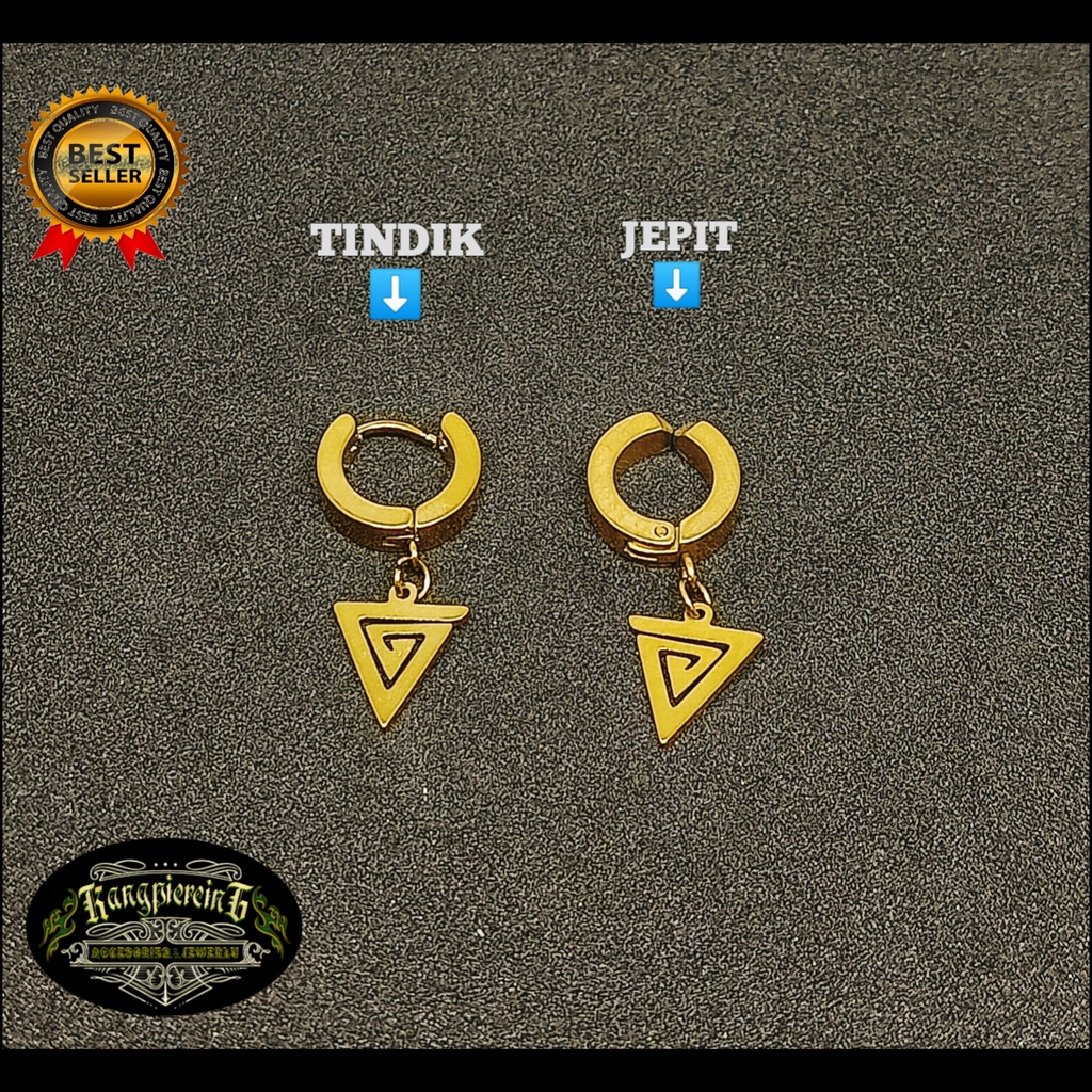 ANTING BTS A-9 TERBARU PRIA DAN WANITA TINDIK DAN JEPIT