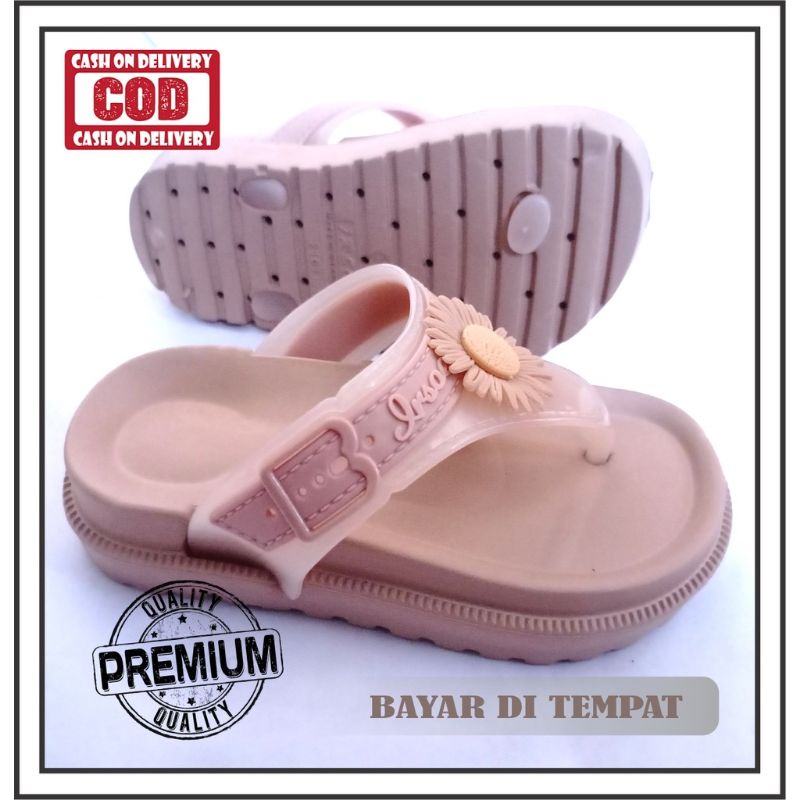 sendal sendal jepit anak perempuan/sendal jepit anak irsoe terbaru size 24-35