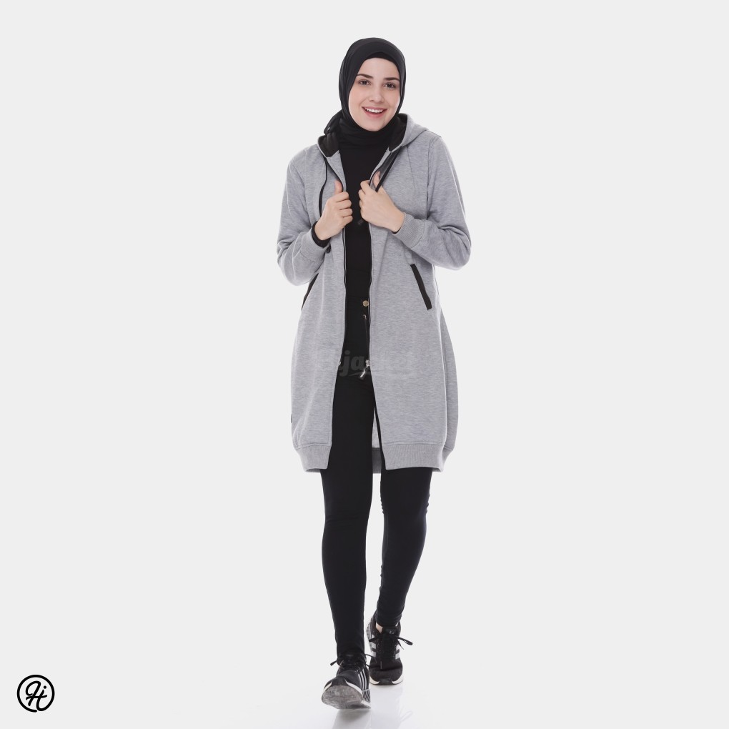 JAKET WANITA MUSLIMAH HIJACKET VALERIA / JAKET HIJABER / HIJAKE VALERIA-HJ - BASIC POLOS