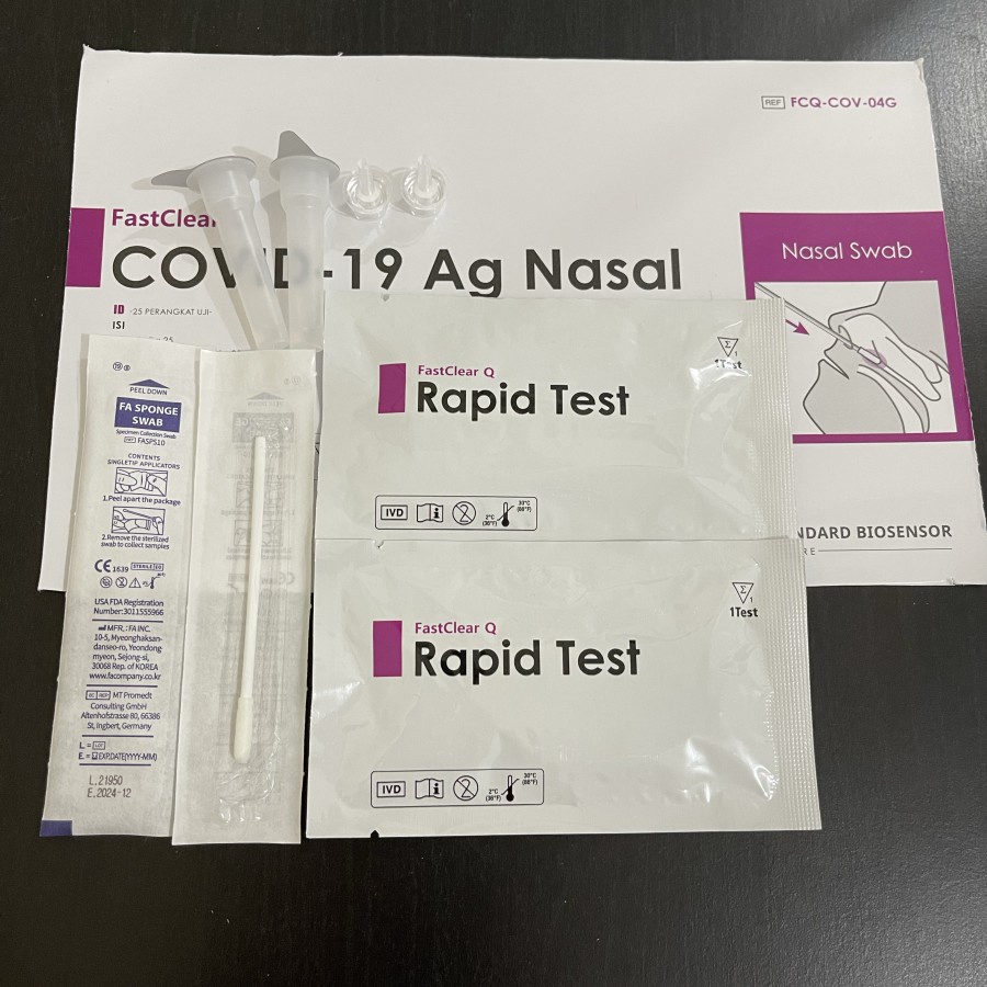 Jual SWAB ANTIGEN ORIGINAL FASTCLEAR Q BIOSENSOR NASAL SWAB COVID