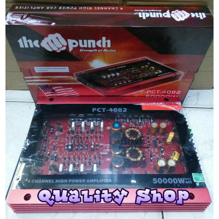 Power mobil The punch pct-4082 4 channel 50,000 watt super badak