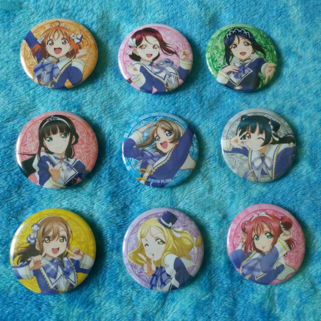 Can Badge Aqours - Over the Rainbow