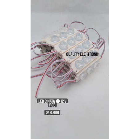 LED 3 MATA 12V RGB kode 7520