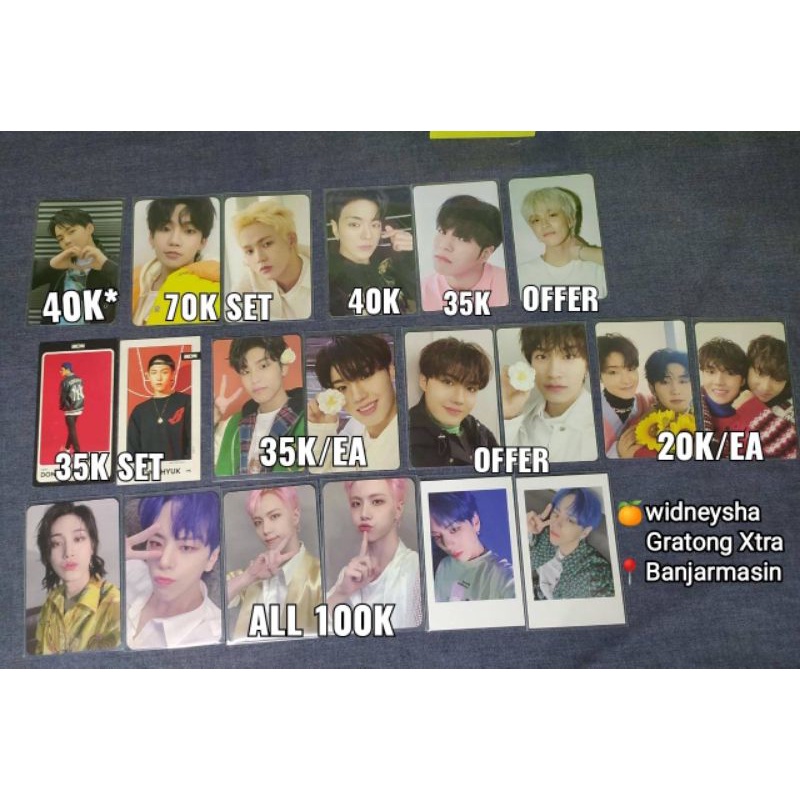treasure Photocard official Hyunsuk Chapter 2 Hyunsuk ktown set Jaehyuk Selca green Jaehyuk manyo As