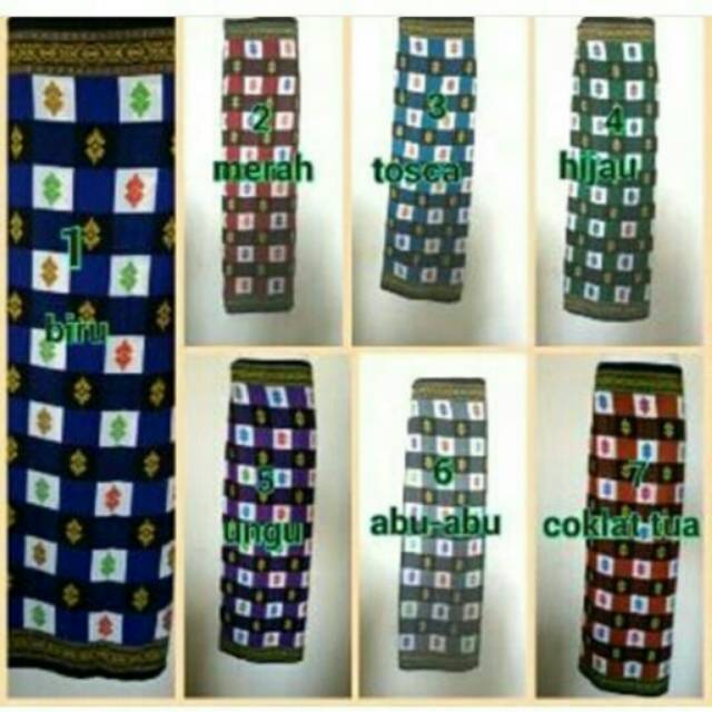 KAIN SATIN MOTIF  KOTAK KOTAK