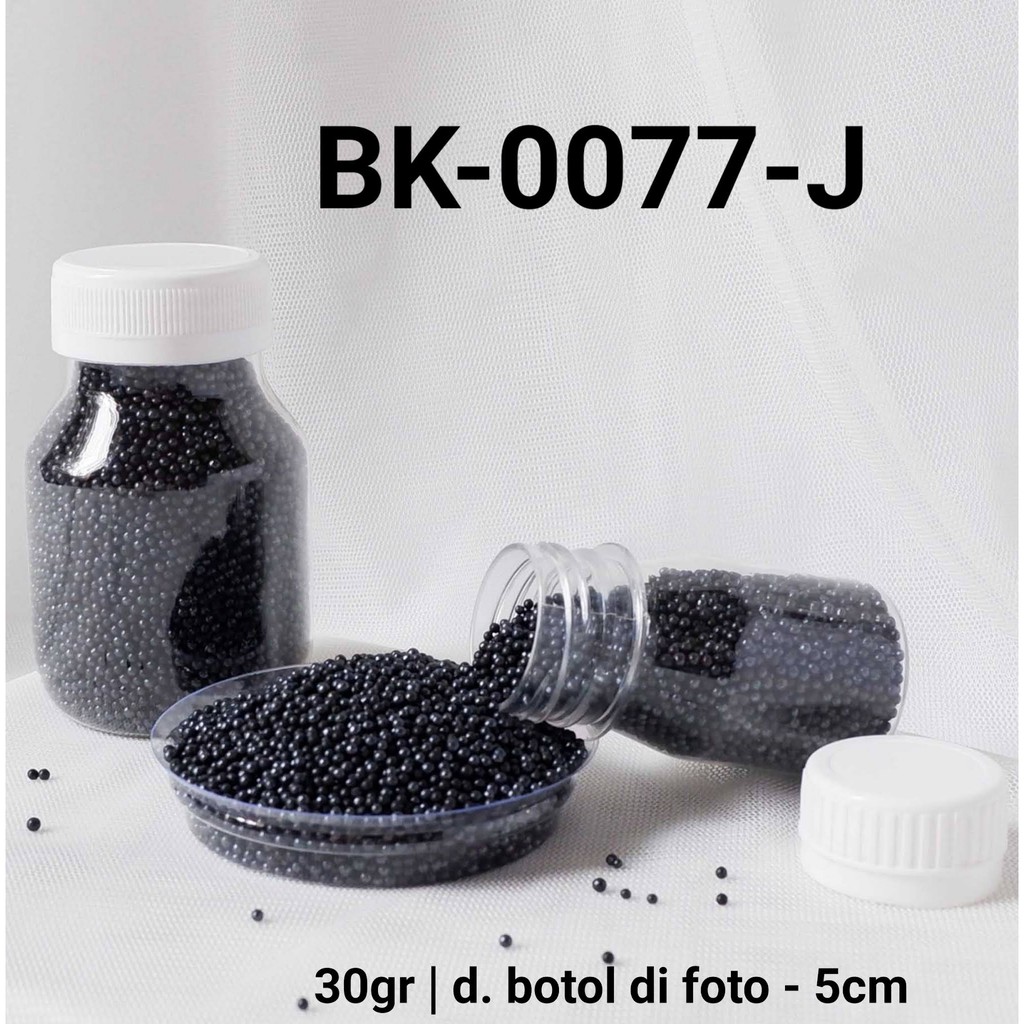 

BK-0077-J Sprinkles sprinkle sprinkel 30 gram mutiara hitam black