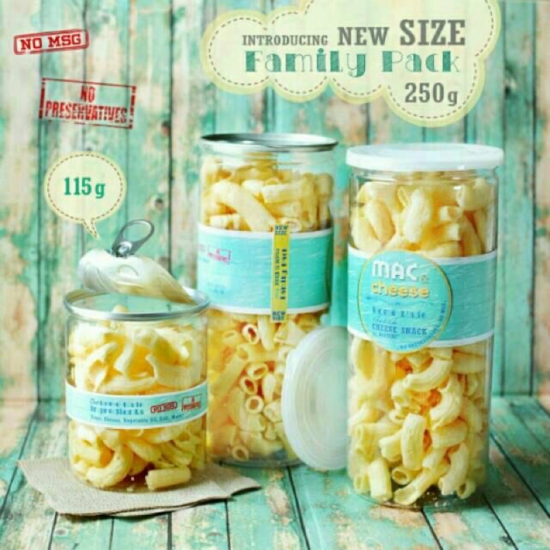 Snack cemilan Macaroni &amp; Keju Mac &amp; Cheese 250 gram by Rostcas