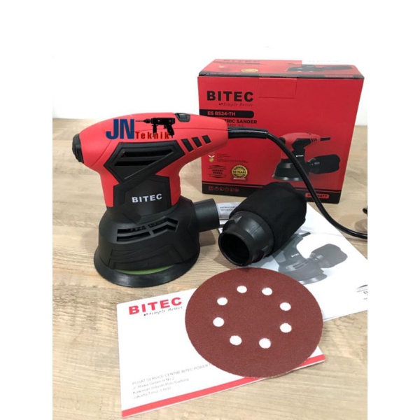 MESIN AMPLAS BULAT BITEC ES R524 ORBITAL SANDER VARIABEL SPEED BITEC ES R524 MESIN AMPLAS 5 INCH BIT