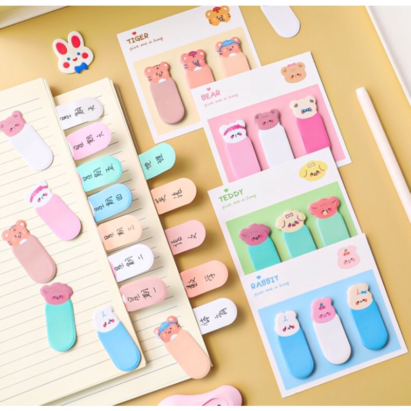 

[TKOEN104] pembatas buku | sticky note binatang