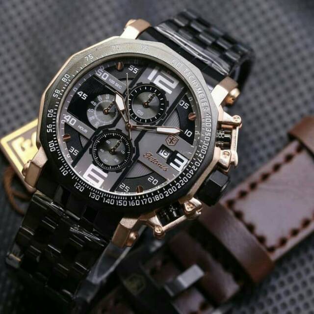 Jam tangan pria tetonis rantai