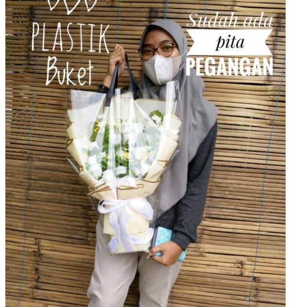 

SPECIAL PRICE Plastik opp buket 5pc sudah ada pita pegangan ♖ 874