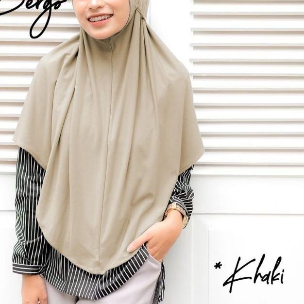 ♣ Jilbab Hijab Kerudung Bergo Khimar Instan Syari Non Pet Tali Kameela Jersey Simple Terbaru Murah ✷