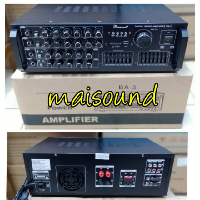 POWER AMPLIFIER BISMARCK BA 3 AMPLI BISMARCK BA3 BISMARK BA 3