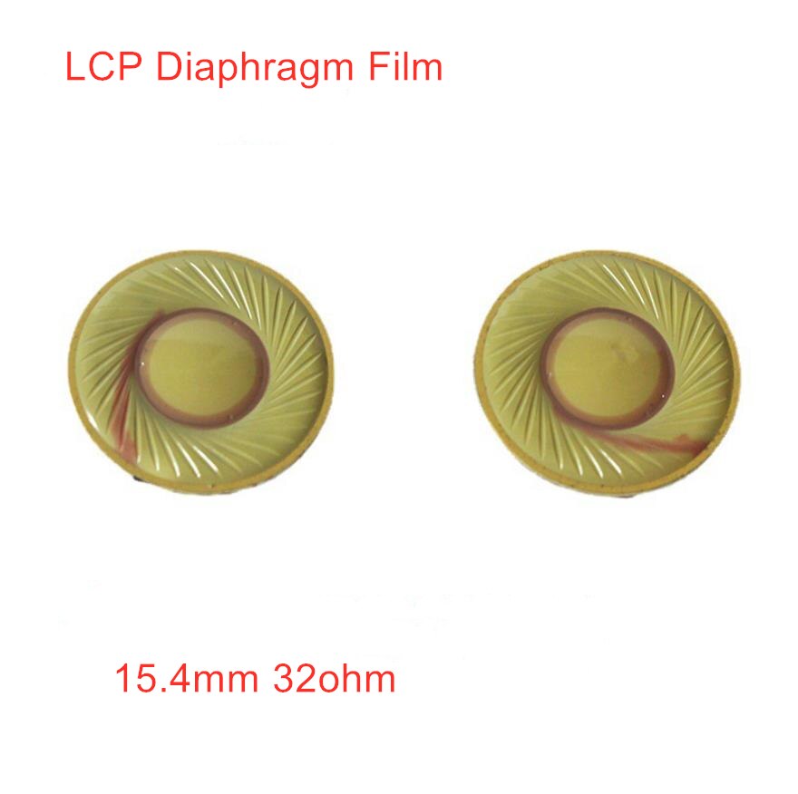 2pcs Driver Lcp Diafragma 15.4mm 32ohm 130ohm Untuk Earphone Earbuds 115db