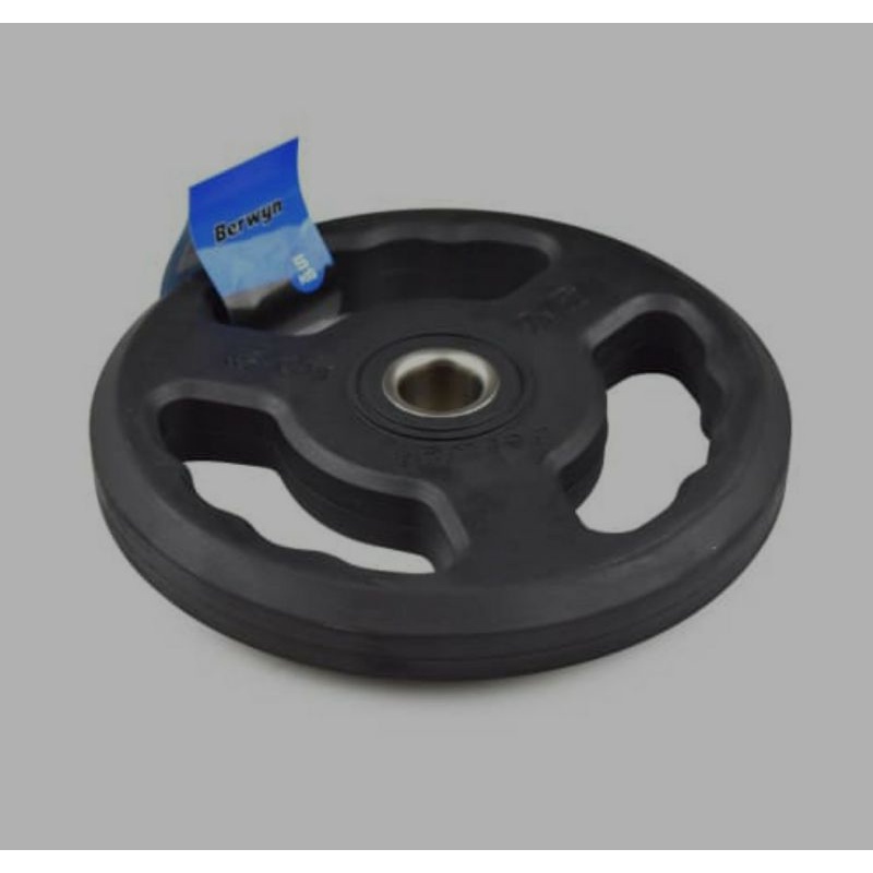 BERWYN 3 GRIP WEIGHT PLATE DUMBBELL/ACE BARBEL 2,5KG &amp; 5KG/ACE 3-GRIP RUBBER COATED 2,5 KG &amp; 5 KG