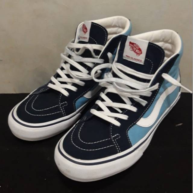 Vans Sk8-Hi Pro Navy 50th Anniversary | Shopee Indonesia