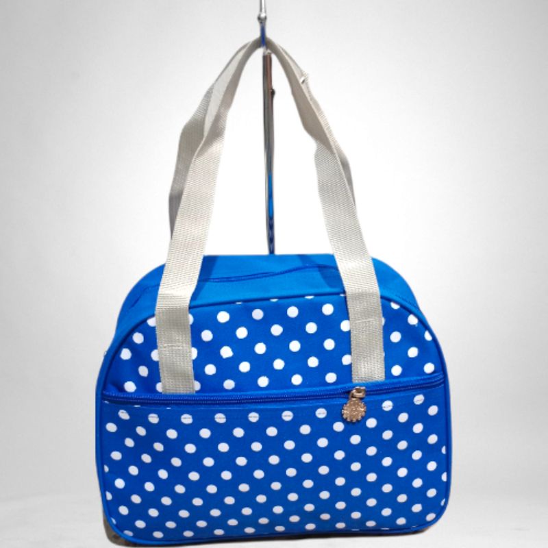 Tas Pop Polkadot Zipper Bunga Es jinjing murah