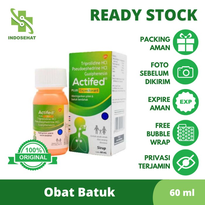 Jual Actifed Ml Warna Hijau Shopee Indonesia