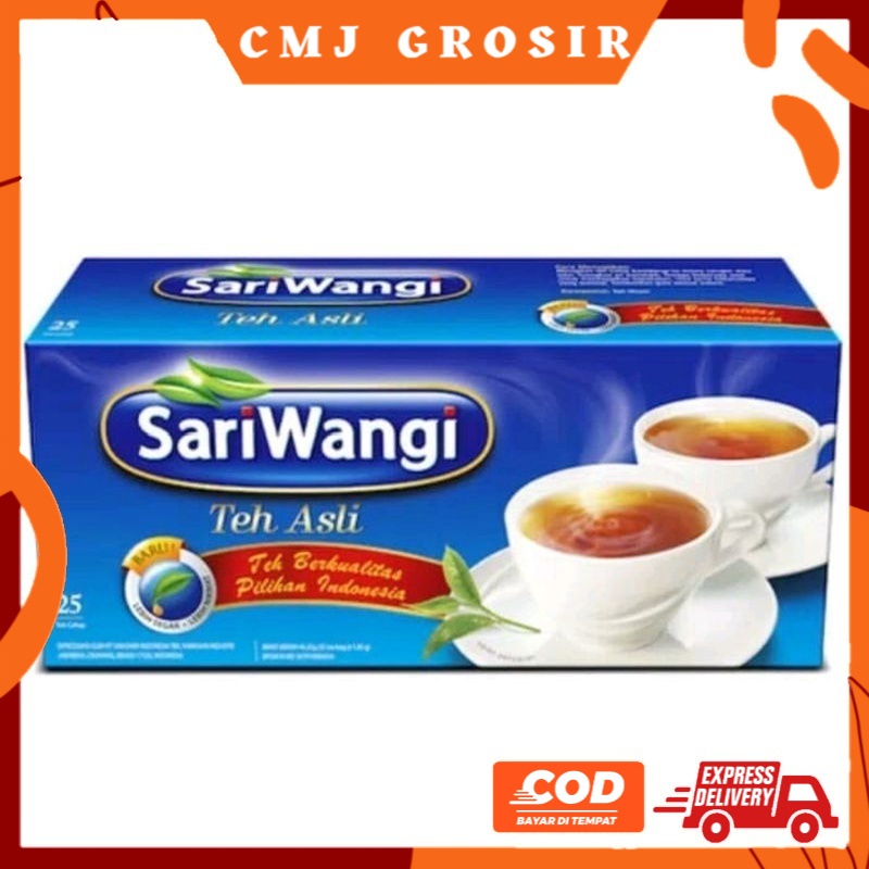 

SARIWANGI TEH CELUP ASLI 25's x 1,85 gram - Teh Wangi - Teh Asli