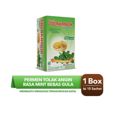 

Sido Muncul Permen Tolak Angin Bebas Gula 15's - Tenggorokan Gatal