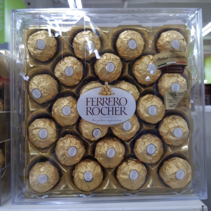 

Ferrero Rocher T24 300gr Coklat Ferrero Rocher isi 24