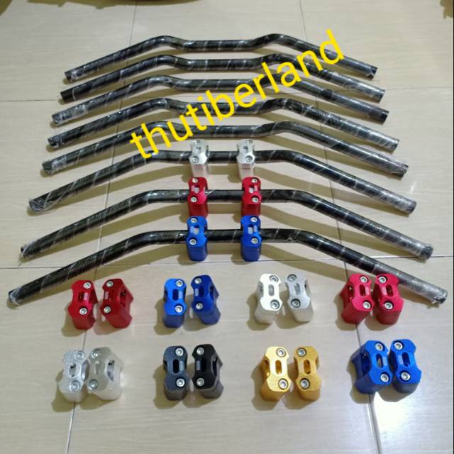 Stang RZR PNP satria fu vixion lengkap raiser CNC dan baut panjang