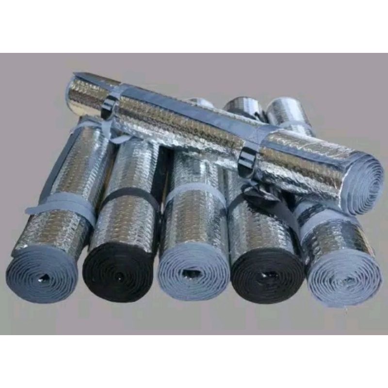 matras gulung almunium foil double side alumunium 2 sisi bolak balik 1 orang hangan ringan