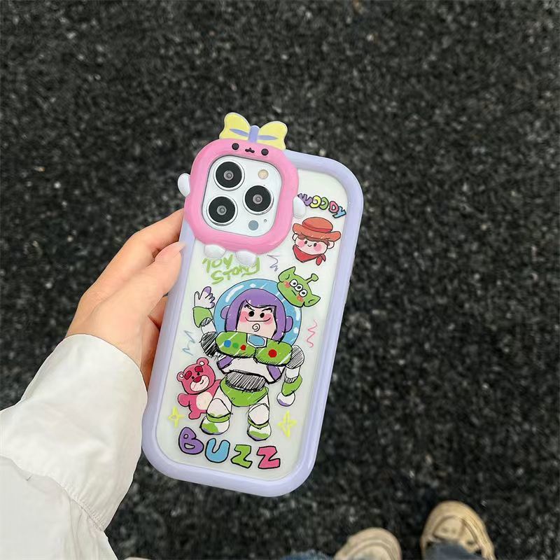 Ins Soft Case Silikon Motif Graffiti Buzz Lightyear Untuk Iphone 13promax X 12 11 XSMAX