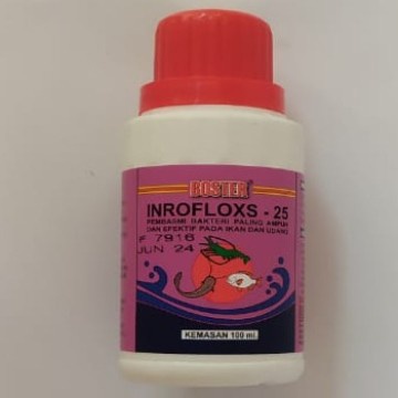 BOSTER INROFLOXS INROFLOK INROFLOX 25 ANTIBIOTIK IKAN 100ML