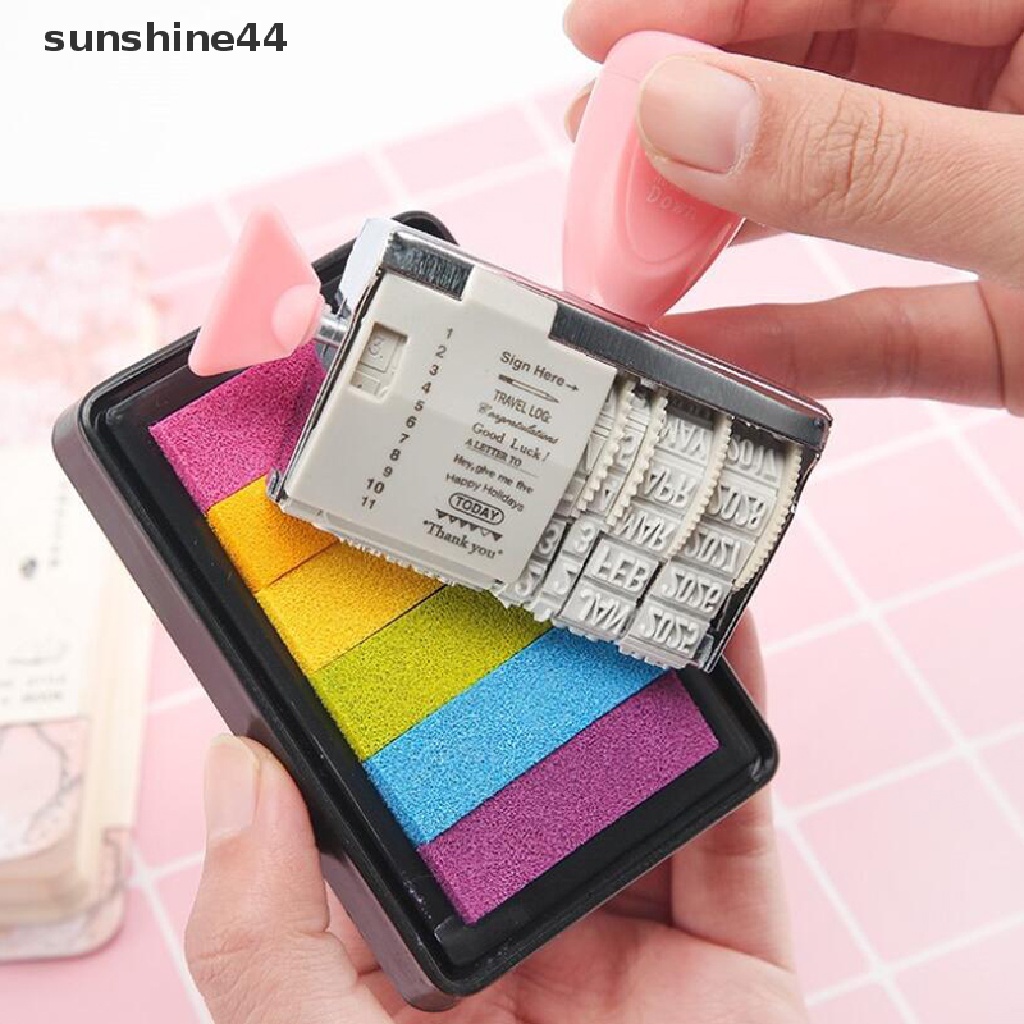 Sunshine Stempel Roller Portable DIY Untuk Scrapbook / Kartu / Craft