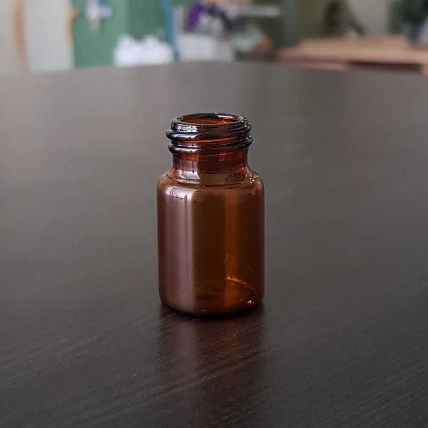 botol kaca pipet 5ml / botol tetes 5ml / botol serum 5ml - ring putih