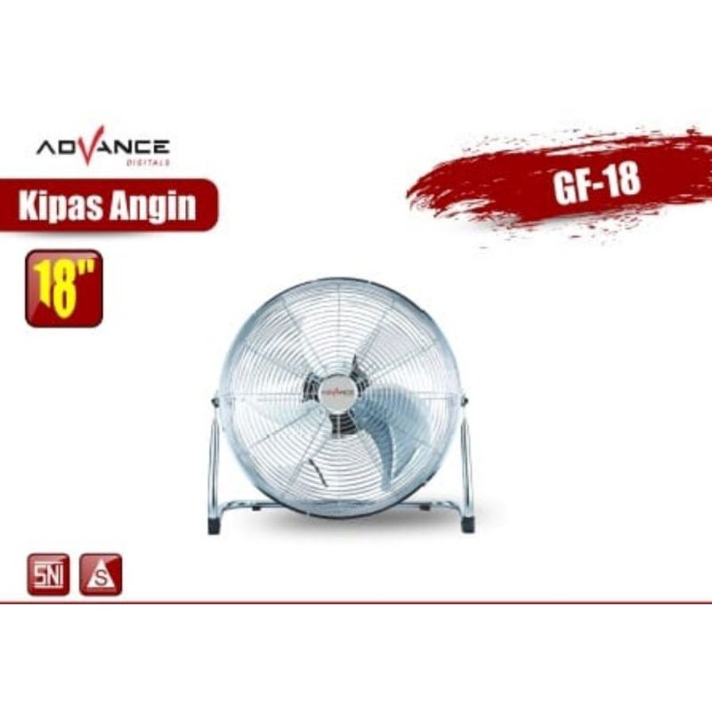 Kipas angin advance gantung / meja 18inch full besi
