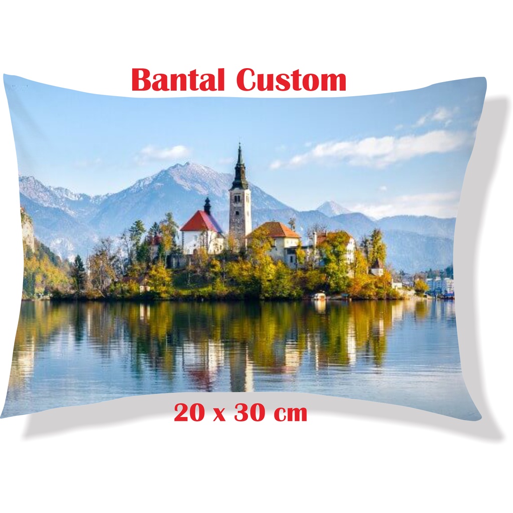 Bantal Foto Custom Mini 1 sisi 20x20 Cm   Bantal Souvenir Kado