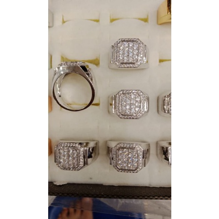 Cincin pria,awet,tidak berkarat,mewah like diamond