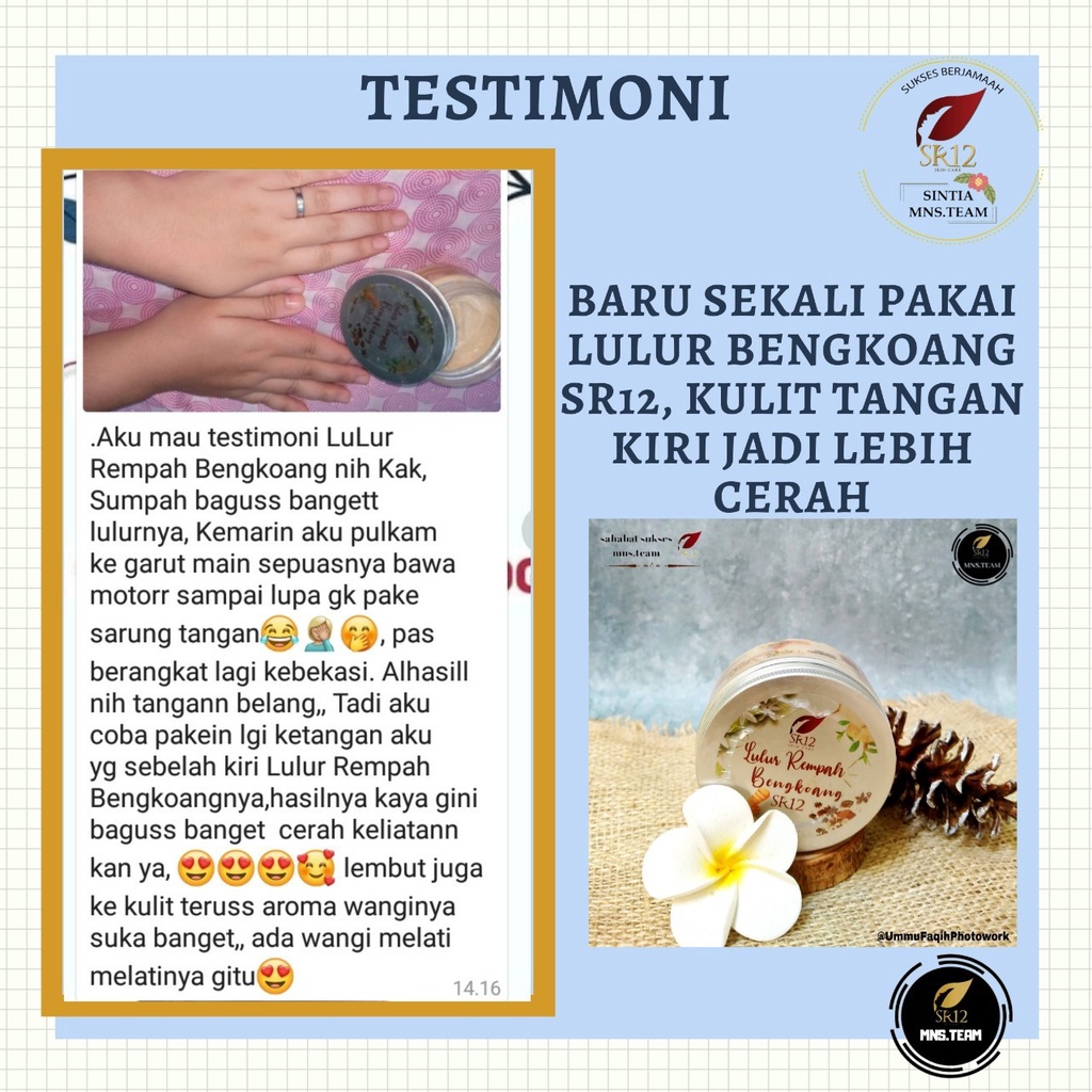 Lulur SR12 | Scrub Cream Coffee SR12 &amp; Lulur Rempah Bengkoang SR12 | Perawatan Tubuh SR12 Skincare