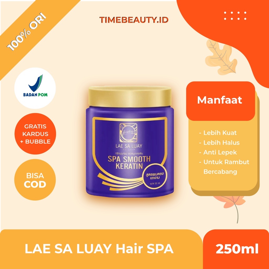ORIGINAL LAE SA LUAY LSL HAIR SPA SMOOTH KERATIN / Masker Rambut Creambath Hair Mask thailand